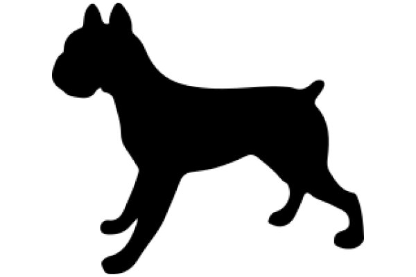 Silhouette of a Dog: A Graphic Design