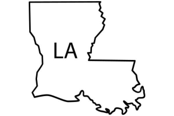 Simplified Map of Louisiana State