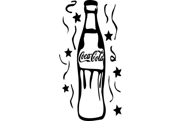 Coca-Cola Bottle with Starburst Design