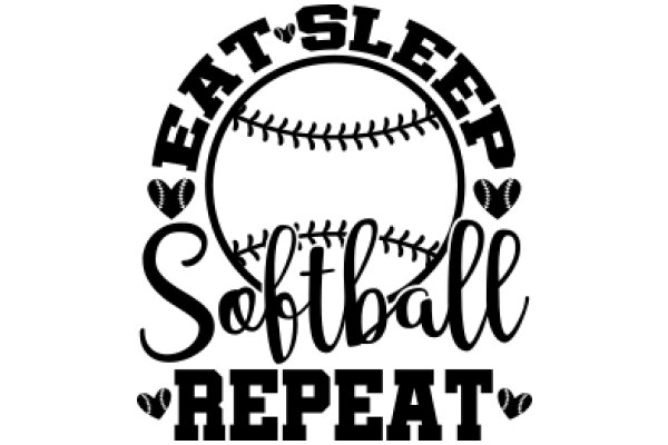 Eat, Sleep, Softball Repeat: A Passionate Baseball Fan's Mantra