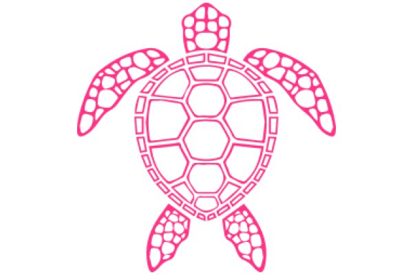 Vibrant Pink Turtle Logo