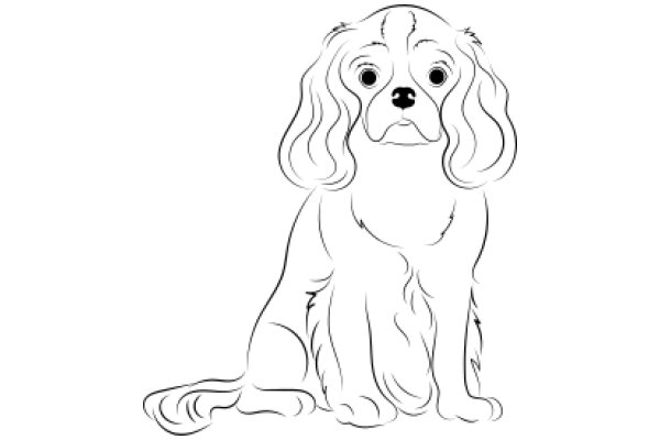 A Cute Illustration of a Cocker Spaniel Puppy