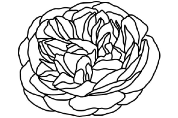 Stylized Flower: A Line Art