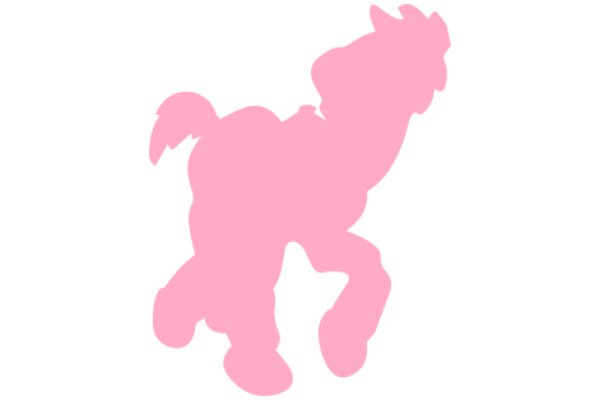 A Pink Silhouette of a Horse