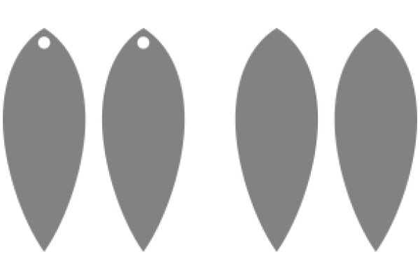 A Collection of Four Gray Fish Icons