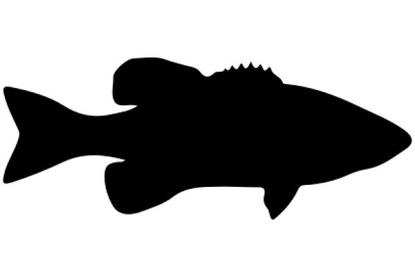 Silhouette of a Fish: A Simple yet Captivating Artwork