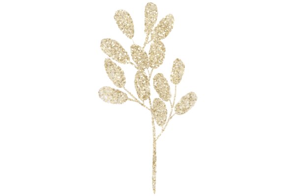 Elegant Gold Foil Decorative Plant