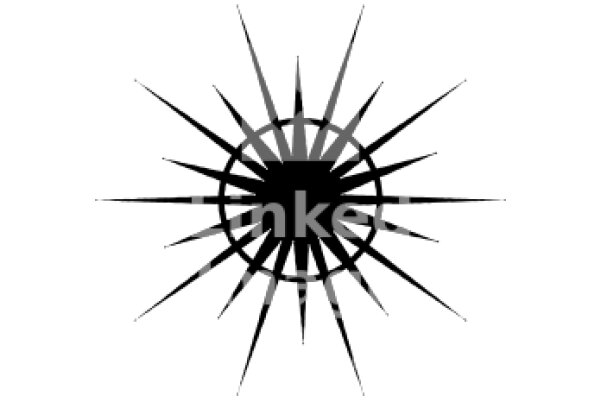 A Stylized Sunburst with the Word 'mks' in the Center