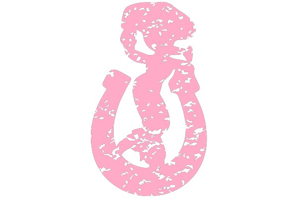 Pink Silhouette of a Person with Birds