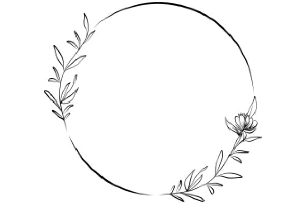 Elegant Floral Design: AFlowering Branch