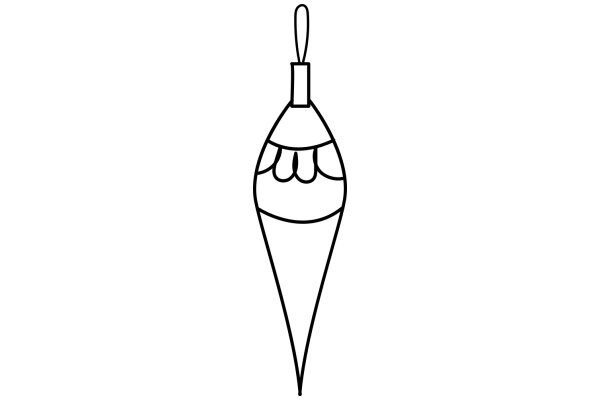 Simplistic Illustration of a Christmas Ornament