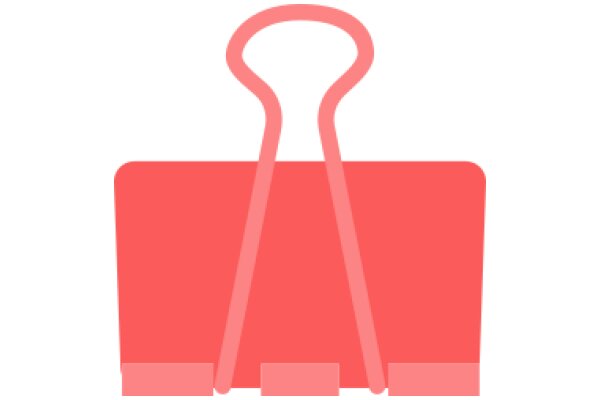 A Simple, Pink, 3D-Rendering of a Suitcase Handle