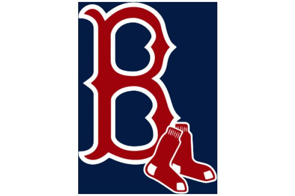 Boston Red Sox Logo with Baseball Bats