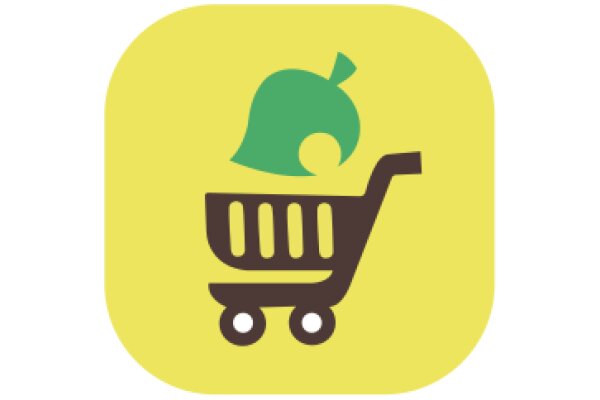 A Shopping Cart Icon with a Green Character on Top