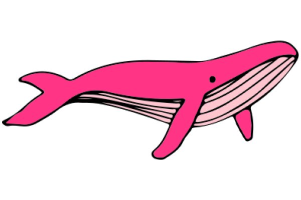 A Playful Pink Whale