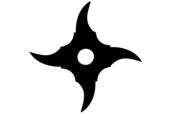 Stylized Black Bat Icon