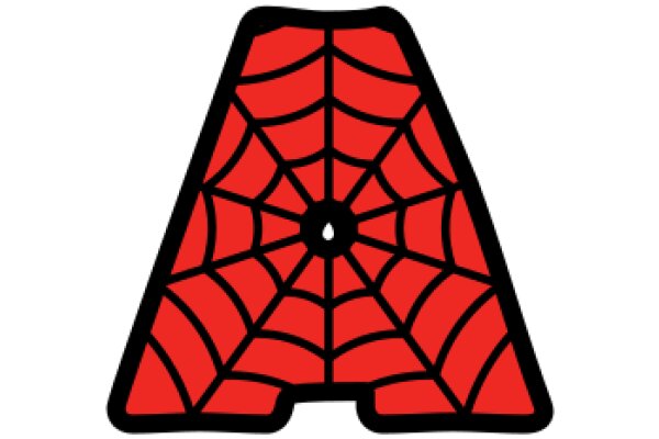 Vibrant Red Spider Web Logo