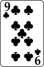 A Black and White Poker Card Deck