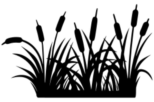 Silhouette of a Flower Bed: AGarden Scene