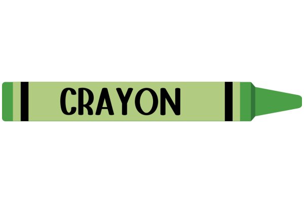 Crayon Label with the Word 'Crayon' on It