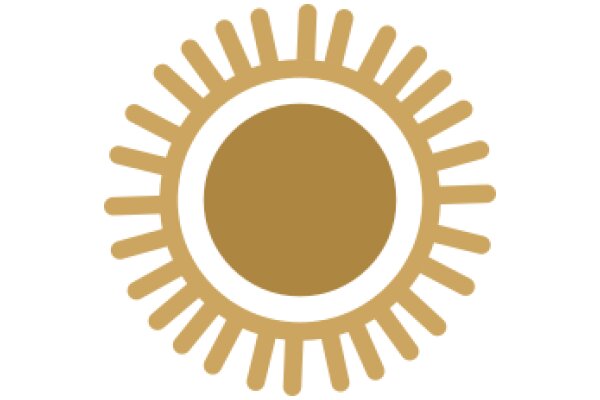 A Golden Sunburst Symbol