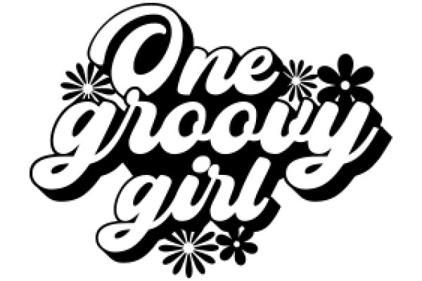 Stylized Logo for 'One Groovy Girl' with Flower Accents