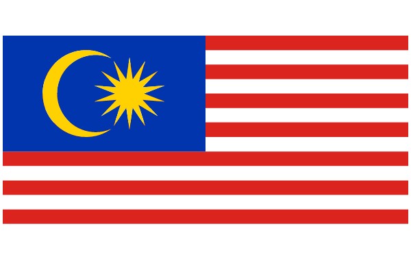 Unity in Diversity: The American Flag with a Malaysian Crescent Moon