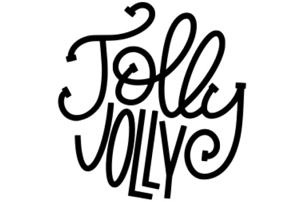 Stylized Branding: A Curly Script for 'Tolly Jolly'.