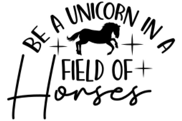 Embrace Your Inner Unicorn: A Field of Horses