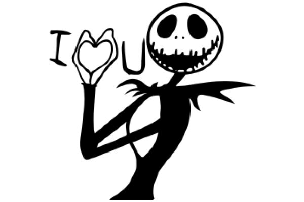 A Whimsical Illustration of Jack Skellington from The Nightmare Before Christmas