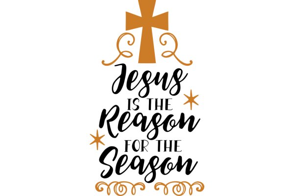 Jesus is the Reason for the Season: A Festive Cross-Themed Sign