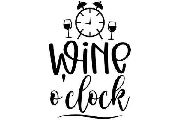 Wine O'Clock: A Playful Reminder to Relax and Enjoy the Moment