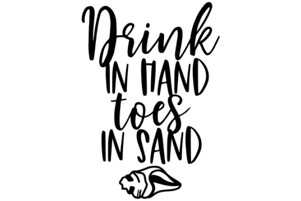 Drink in Hand, Toes in Sand: A Relaxing Beach Quote