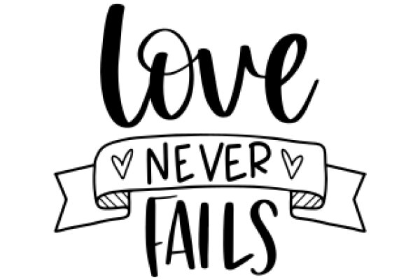 Love Never Fails: A Hand-Drawn Affirmation