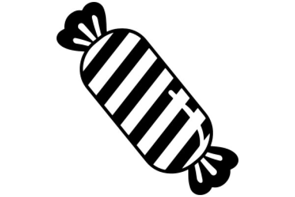 Striped Candy Cone with Cross Symbol