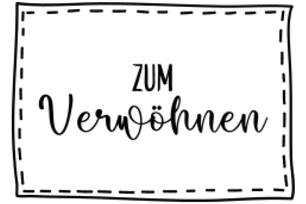 A Simple, Hand-Drawn Sign with a Message in German