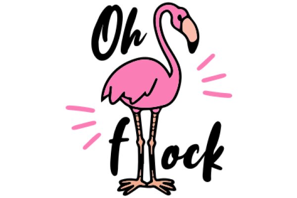 Oh Flock: A Playful Pink Flamingo Emoji