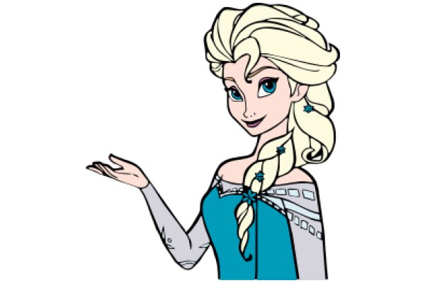 Stylized Animation of Elsa from Frozen