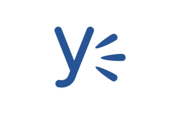 Simplistic Blue 'Y' Logo on White Background