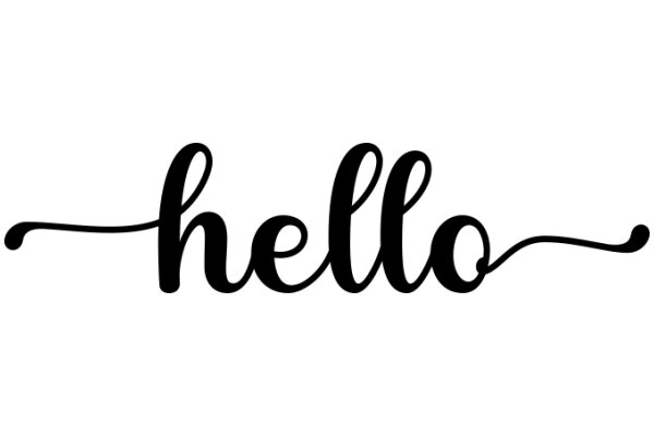 Hello: A Graphic Design of a Friendly Greeting