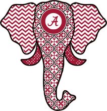 Stylized Alabama Crimson Tide Elephant Logo