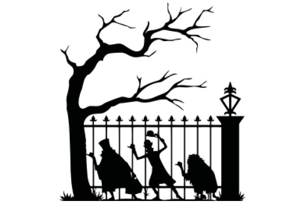 Silhouette of a Timeless Tale: A Classic Fairy Tale Illustrated in