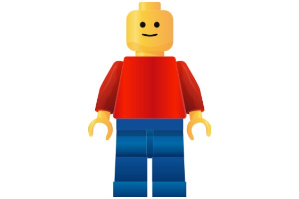 A 3D Rendering of a Lego Figure with a Smile