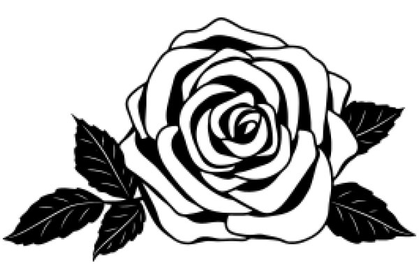 Elegant Rose with Leaf