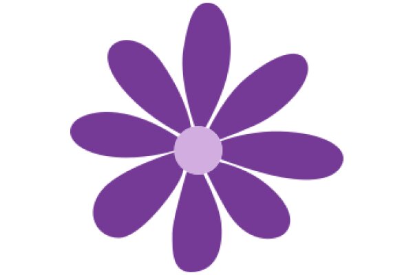 Purple Flower with a White Center: A Symbol of Beauty and Tranquility