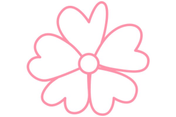 Pink Flower Drawing: A Simple and Beautiful Artwork