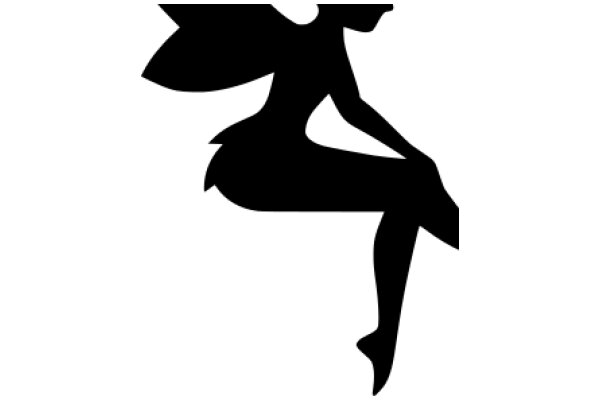 Silhouette of a Winged Figure