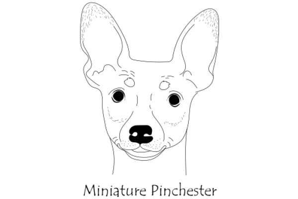 Miniatura Pinscher: A Detailed Line Drawing