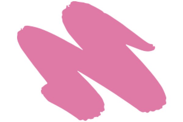 Pink Silhouette of Two Bananas