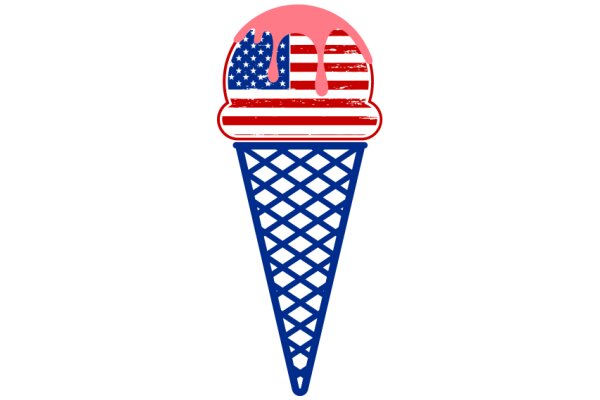 A Delightful American Icon: The Ice Cream Cone with a Patriotic Twist